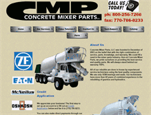 Tablet Screenshot of concretemixerparts.com